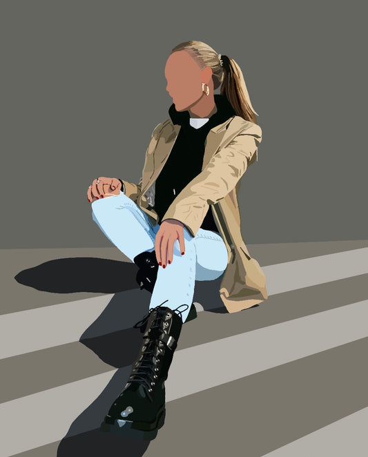 Teiknuð mynd - sérpöntun